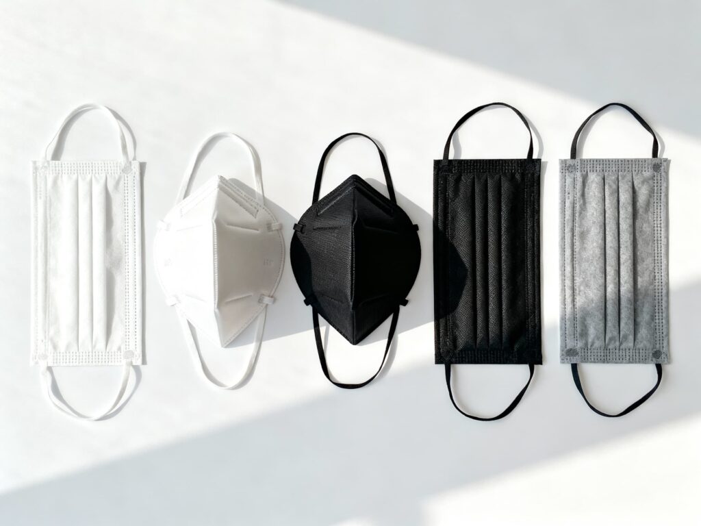 色々な種類のマスクの画像