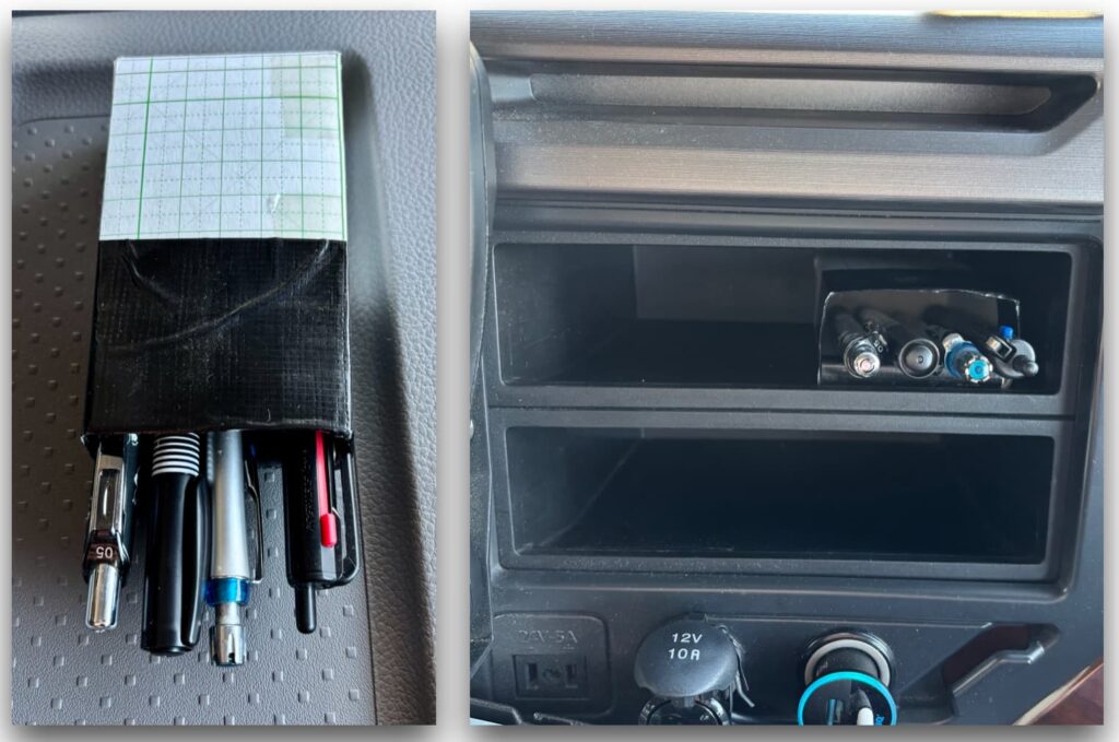 自作のペン入れの写真