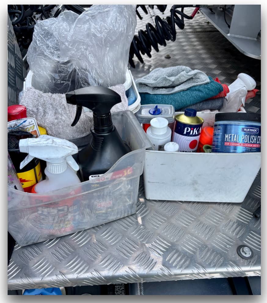 ムダに多い洗車道具の写真