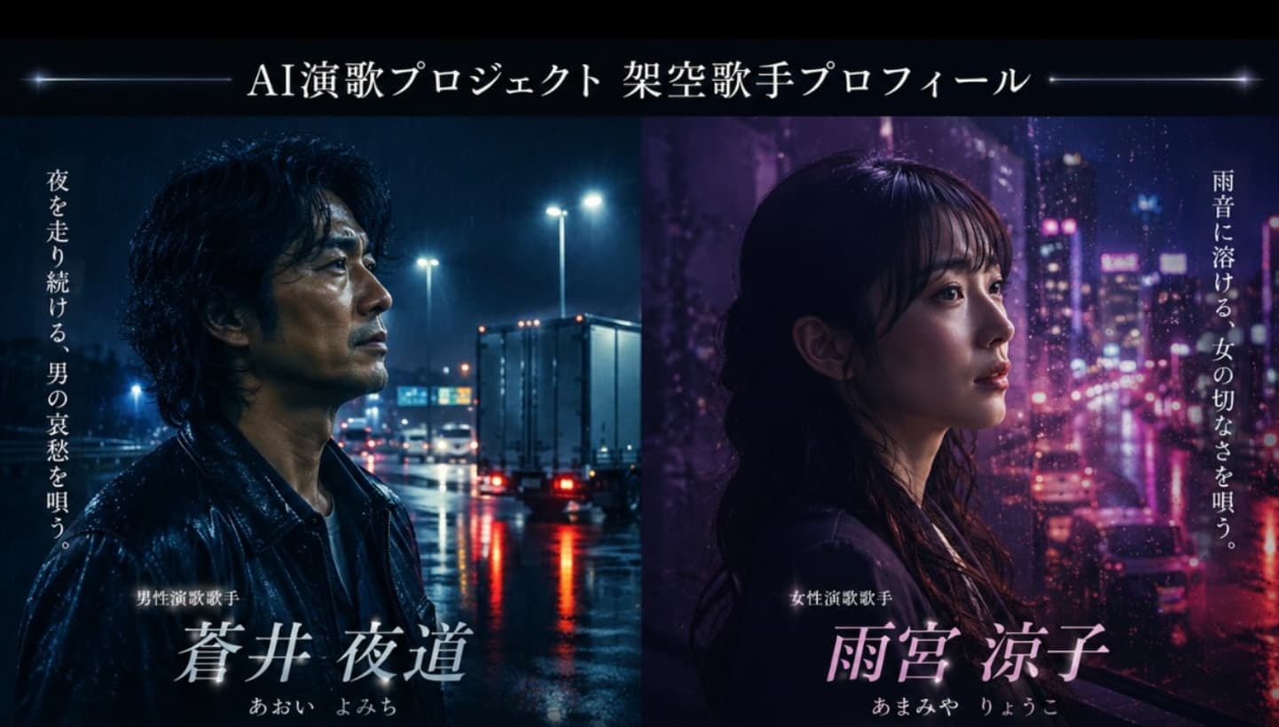 AIで作成した架空の人物のポスターの画像