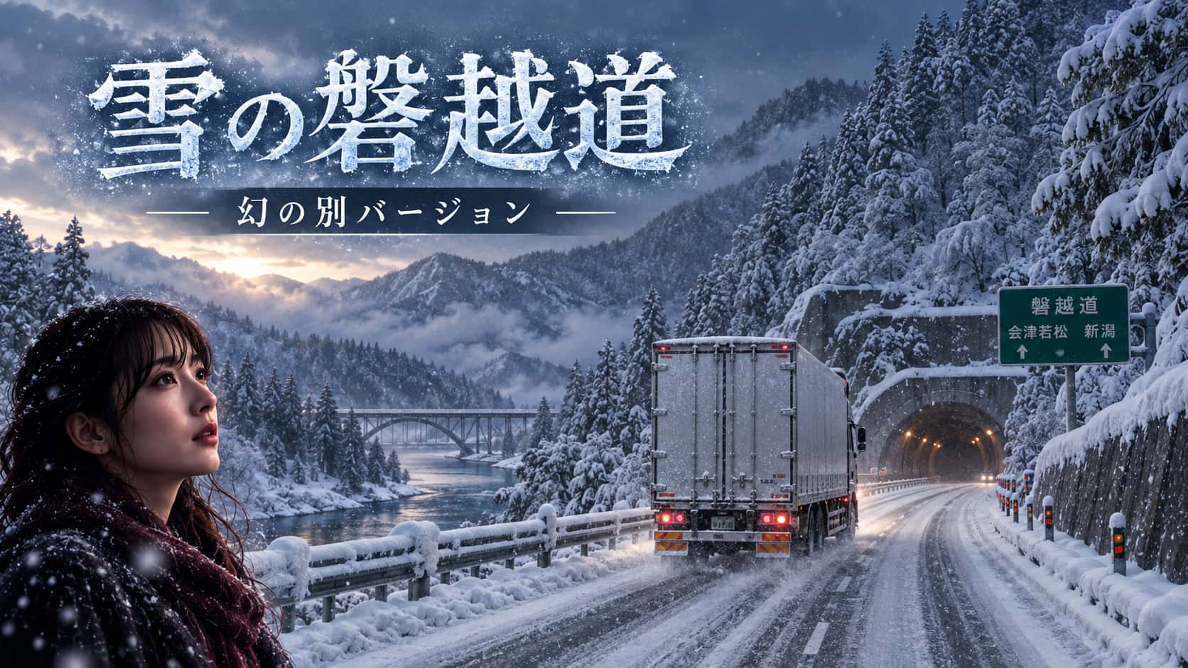 雪の磐越道の幻の別バージョンを紹介するアイキャッチ画像